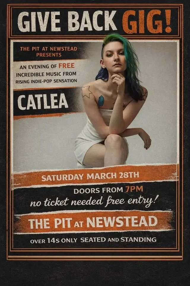 FREE GIVE BACK GIG …CATLEA