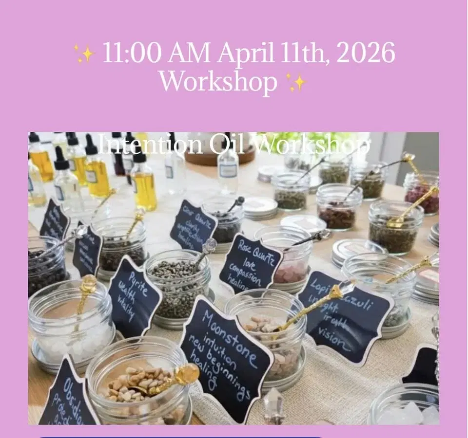 Intention Oil Workshop: Mystica by Tiffany Jane -Greater Wellness Holistic Expo