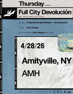 Thursday presents Full City Devolución @ AMH