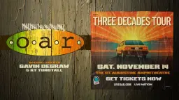 O.A.R. Three Decades Tour