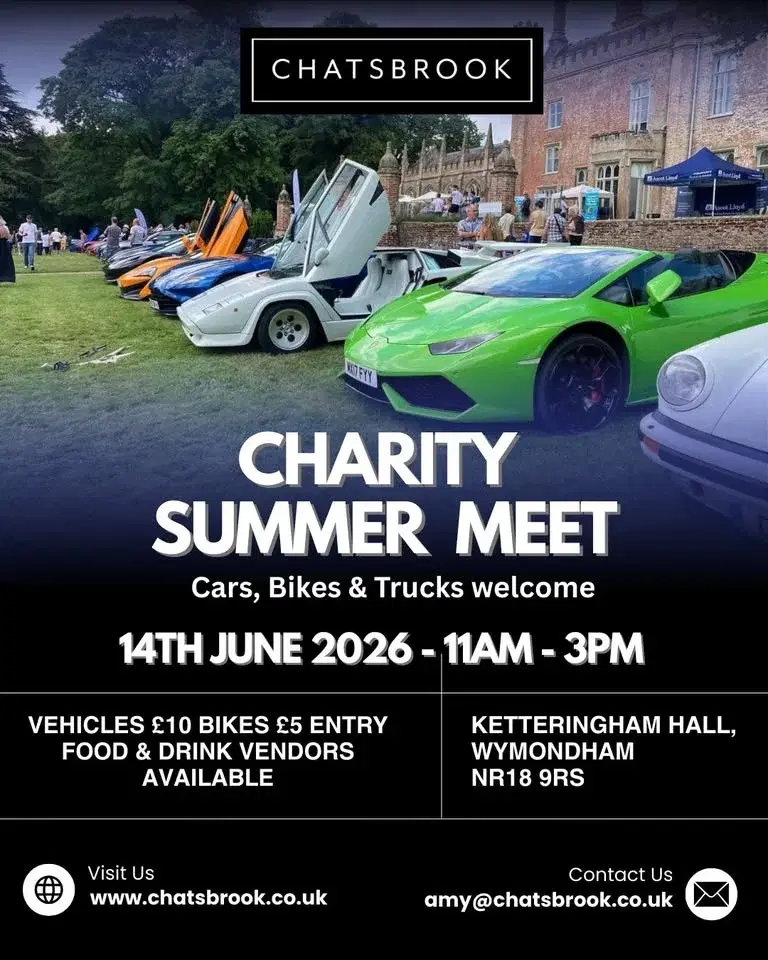 Charity Summer Meet. Cars, Bikes and Trucks Welcome