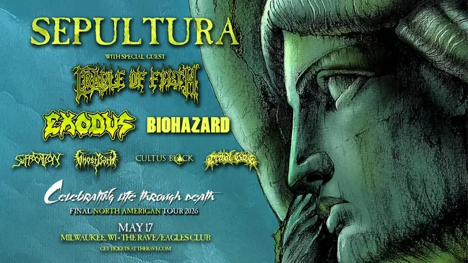 Sepultura With Special Guest Cradle Of Filth