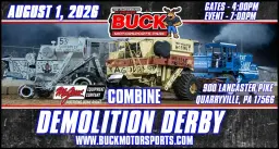 Combine Demolition Derby presented by McGrew Equipment Company