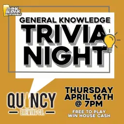 General Knowledge Trivia Night @ Quincy Brewing Co. (Quincy, IL) / Thursday, April 16th @ 7pm