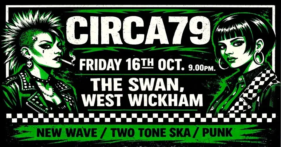 TWO TONE SKA, NEW WAVE & PUNK: CIRCA79 Live @ The Swan, West Wickham. Stranglers, Police, Undertones