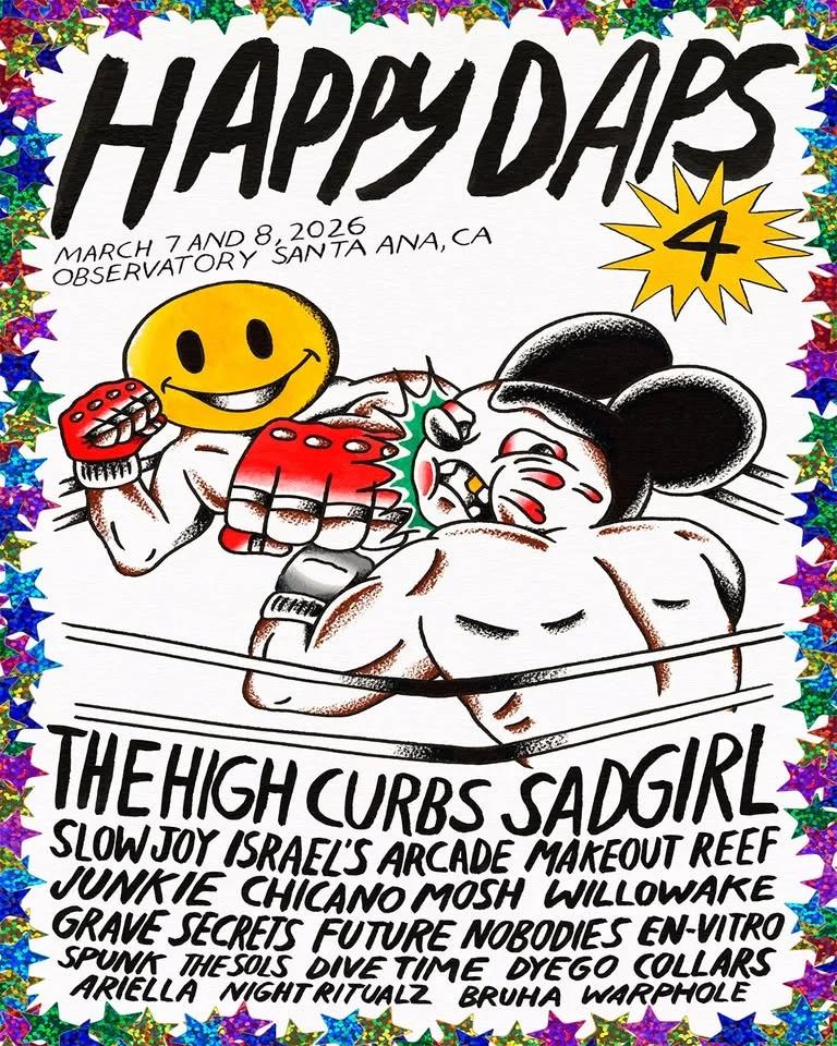 Happy Daps Fest: The High Curbs, Slow Joy, Junkie, Makeout Reef & more
