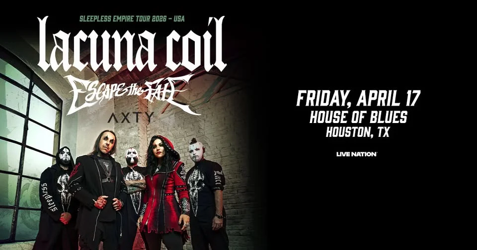 LACUNA COIL - Sleepless Empire Tour 2026 with ESCAPE THE FATE & AXTY