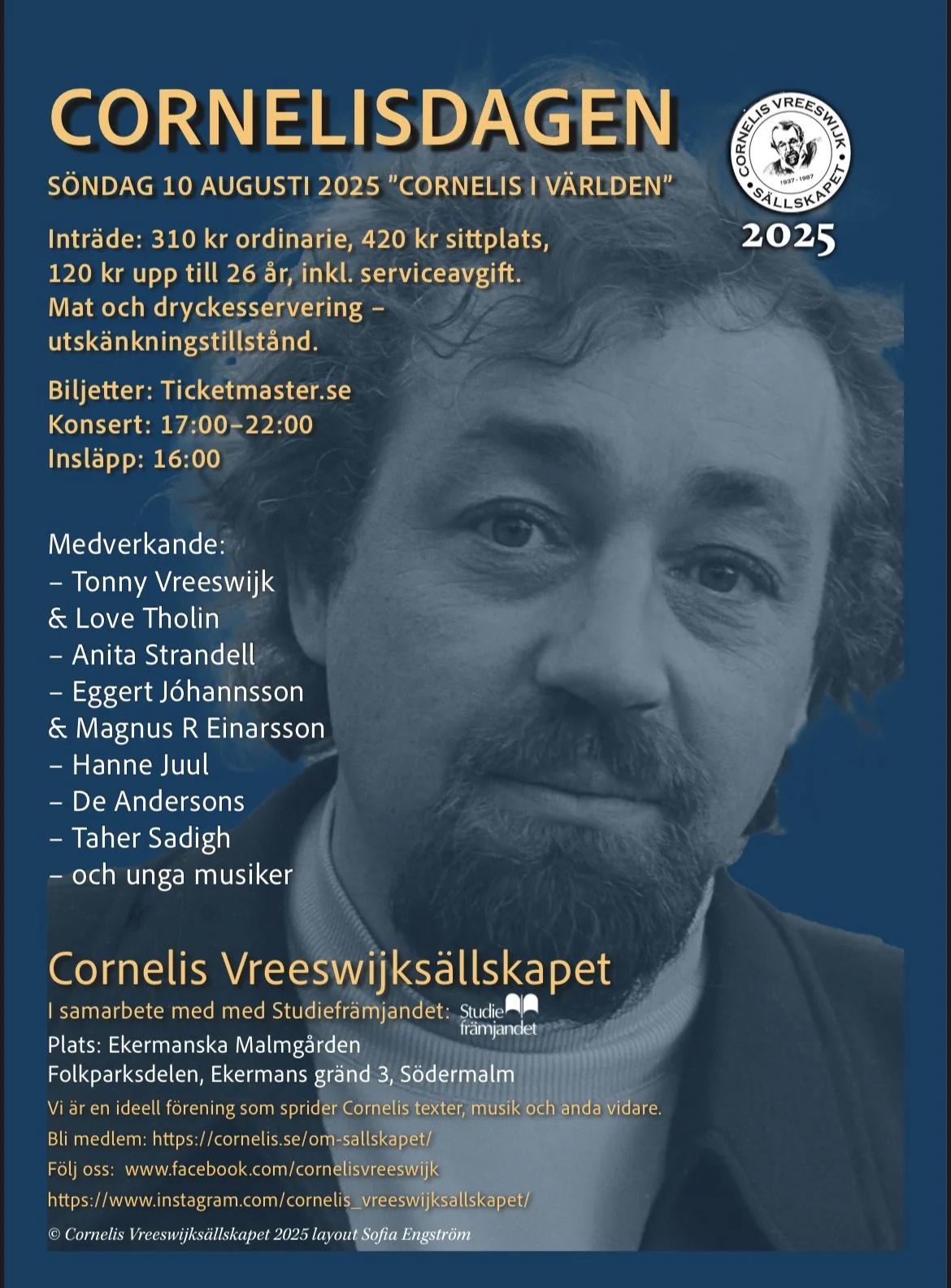 Cornelisdagen 2025 "Cornelis i vĂ€rlden" đ