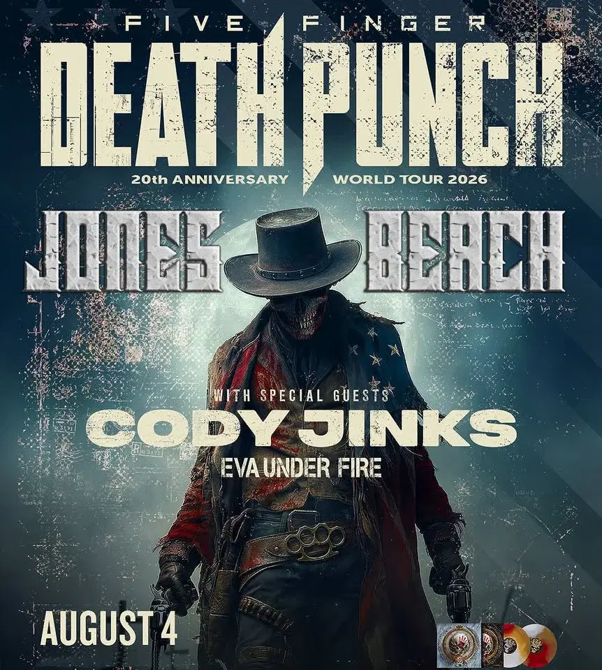 Five Finger Death Punch + Cody Jinks & Eva Under Fire - 20th Anniversary