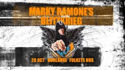 MARKY RAMONE'S BLITZKRIEG | LIVE | BORLÄNGE, FOLKETS HUS