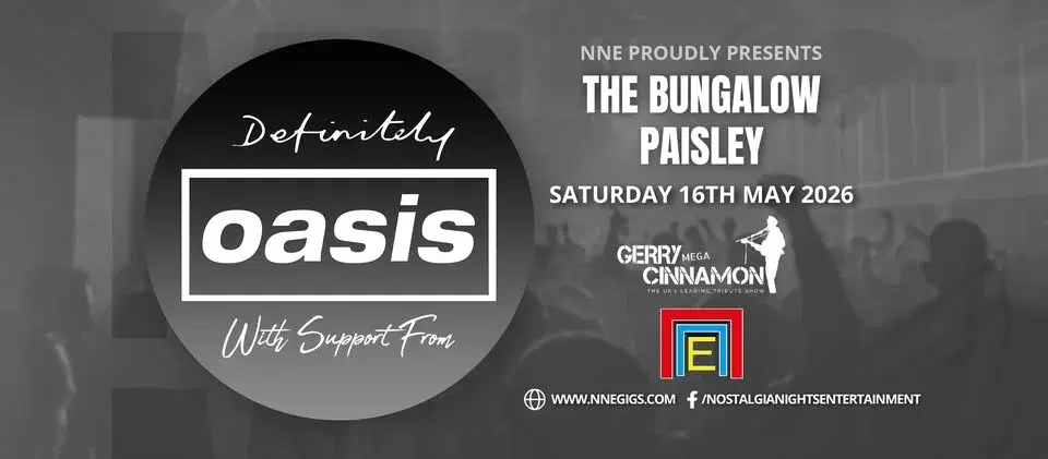Definitely Oasis Live with Support From Gerry Mega Cinnamon