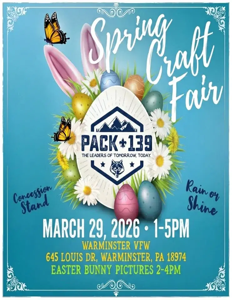 Spring Craft Fair hosted by Warminster Pack 139