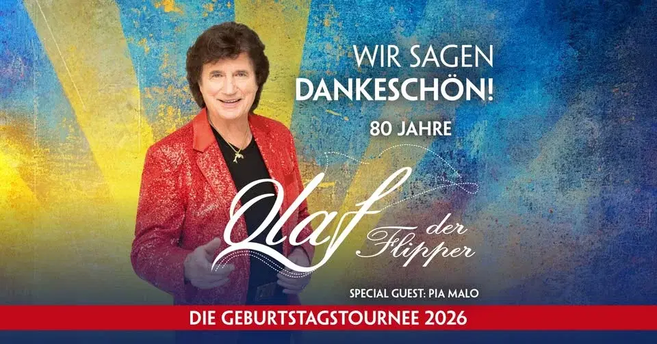 Olaf der Flipper - Wir sagen Dankeschön! 80 Jahre - Die Geburtstagstournee 2026 | Dortmund