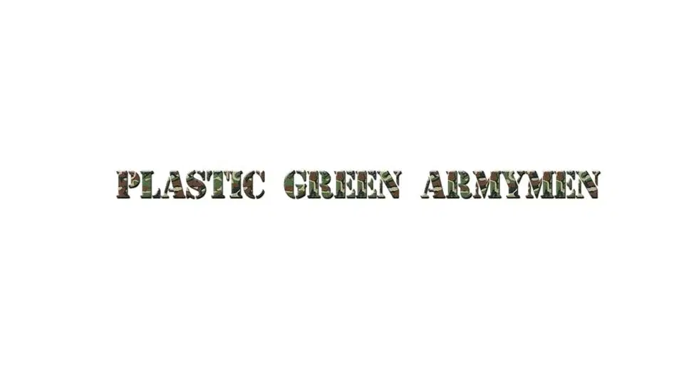 Plastic Green Armymen at Brew N Cue