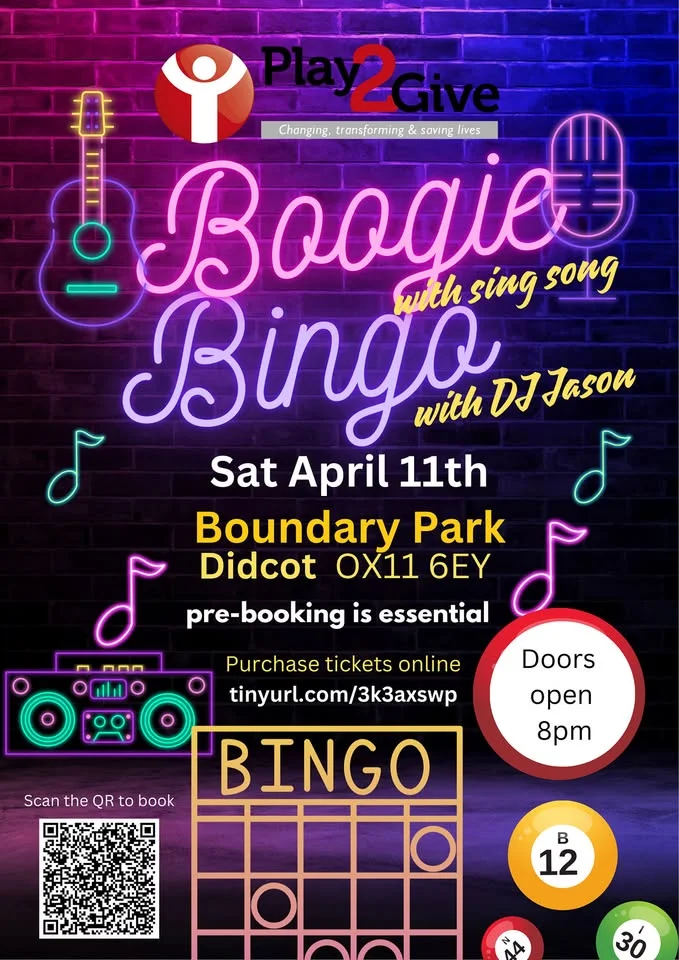 Play2Give's Boogie Bingo Night