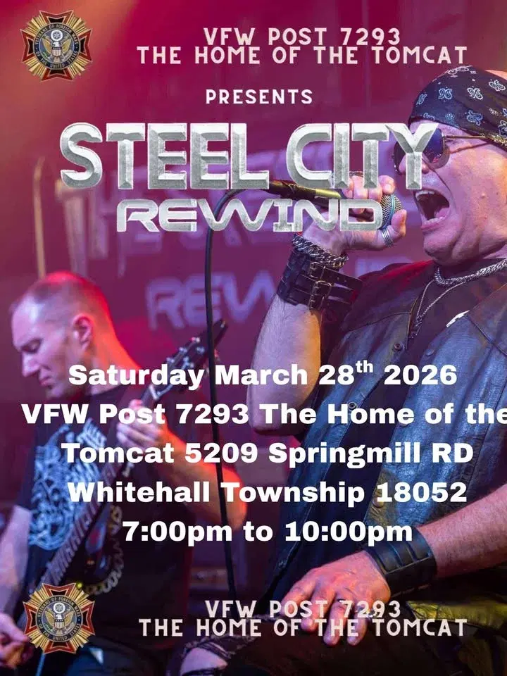 VFW Post 7293 The Home of The Tomcat presents Steel City Rewind
