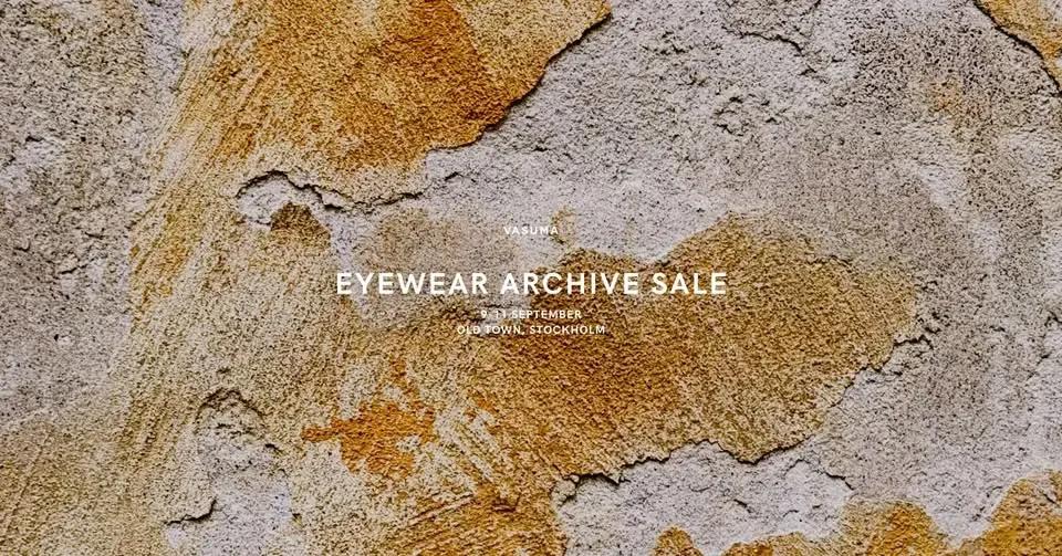 EYEWEAR ARCHIVE SALE