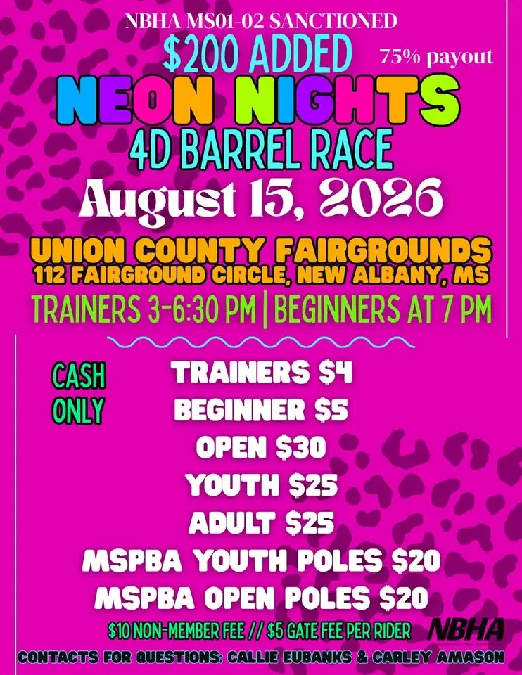 Neon Nights Barrel Race đ