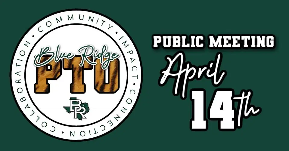 Blue Ridge PTO Public Meeting – April