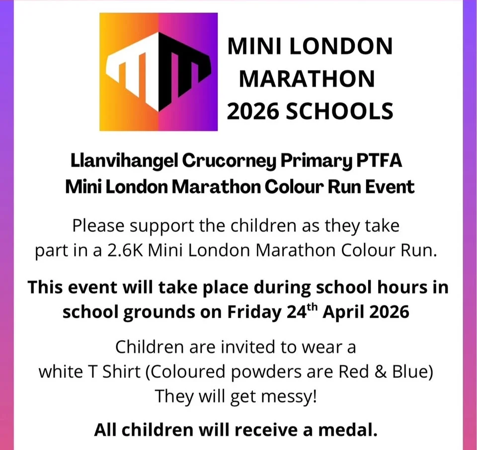 PTFA Mini London Marathon Colour Run Fundraising Event