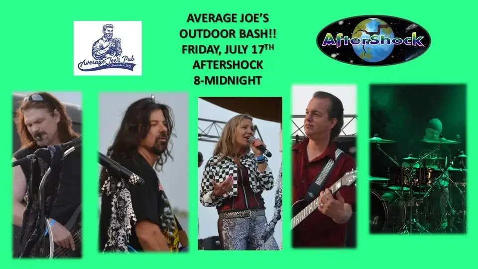 Average Joe's Welcomes Aftershock for their OUTDOOR BASH!