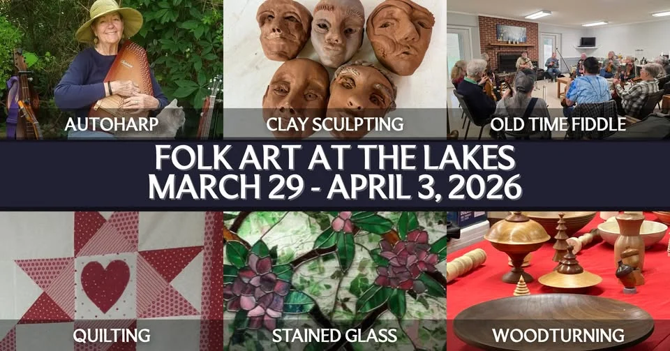 March 2026 Folk Art at the Lakes Craft Workshops