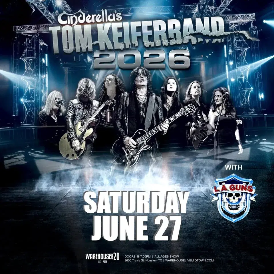 TOM KEIFERBAND w/ LA GUNS at Warehouse Live Midtown Saturday June 27, 2026