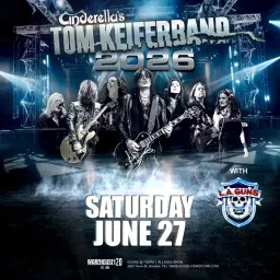 TOM KEIFERBAND w/ LA GUNS at Warehouse Live Midtown Saturday June 27, 2026