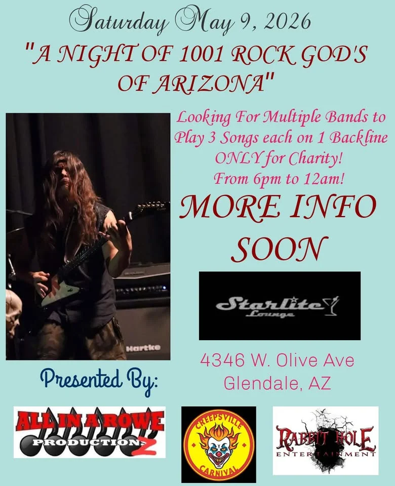 "A Night of 1001 Rock Gods of Arizona!" đȘœ