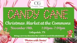 Candy Cane Market at the Commons