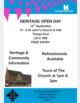 Heritage Open Day @ St John's Church (Free Entry)
