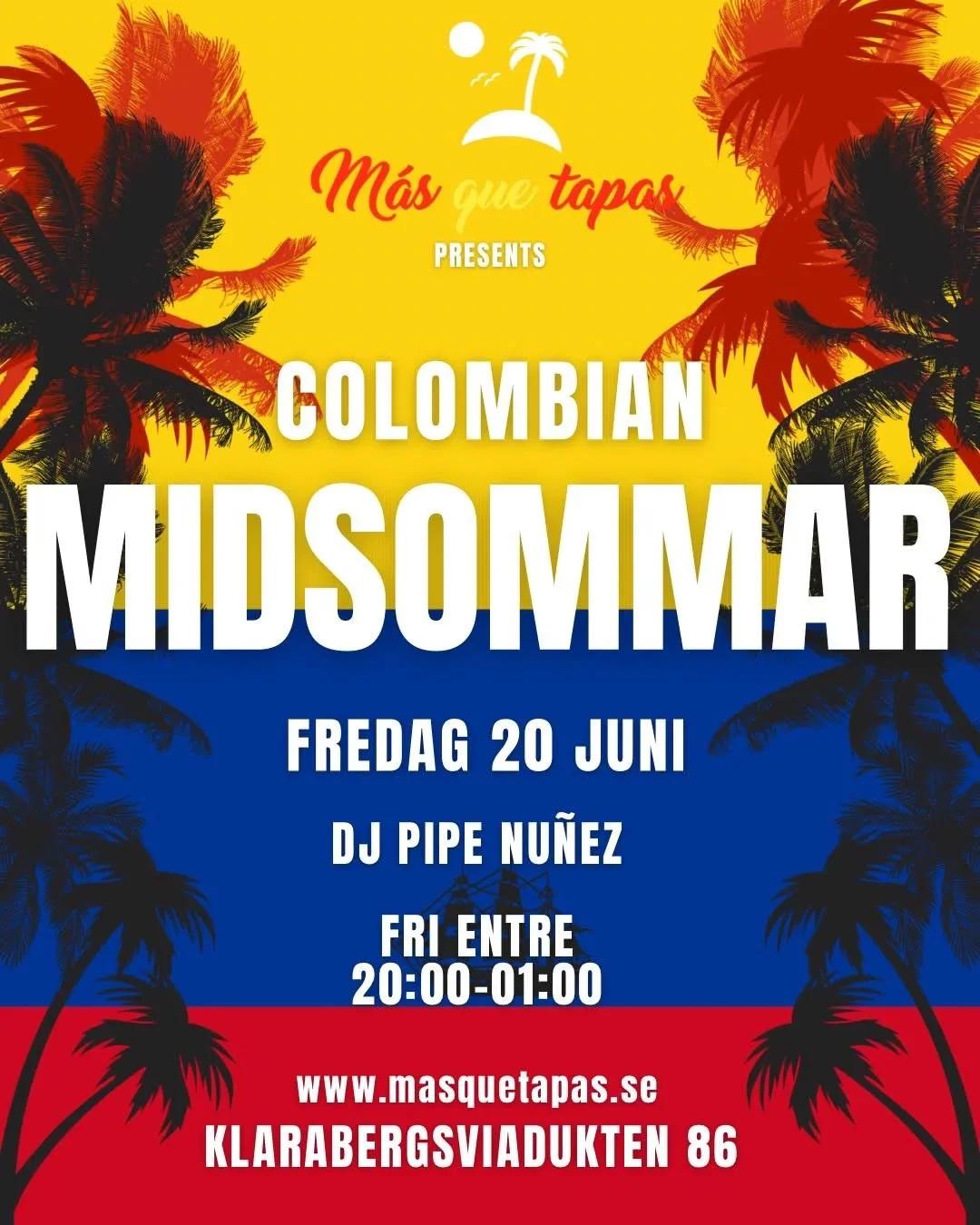 🇨🇴✨ Colombiansk Midsommar på Masquetapas! 🎶🌴