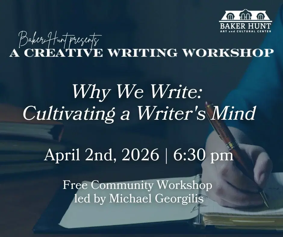 Workshop | Why We Write; Cultivating your Writers Mind