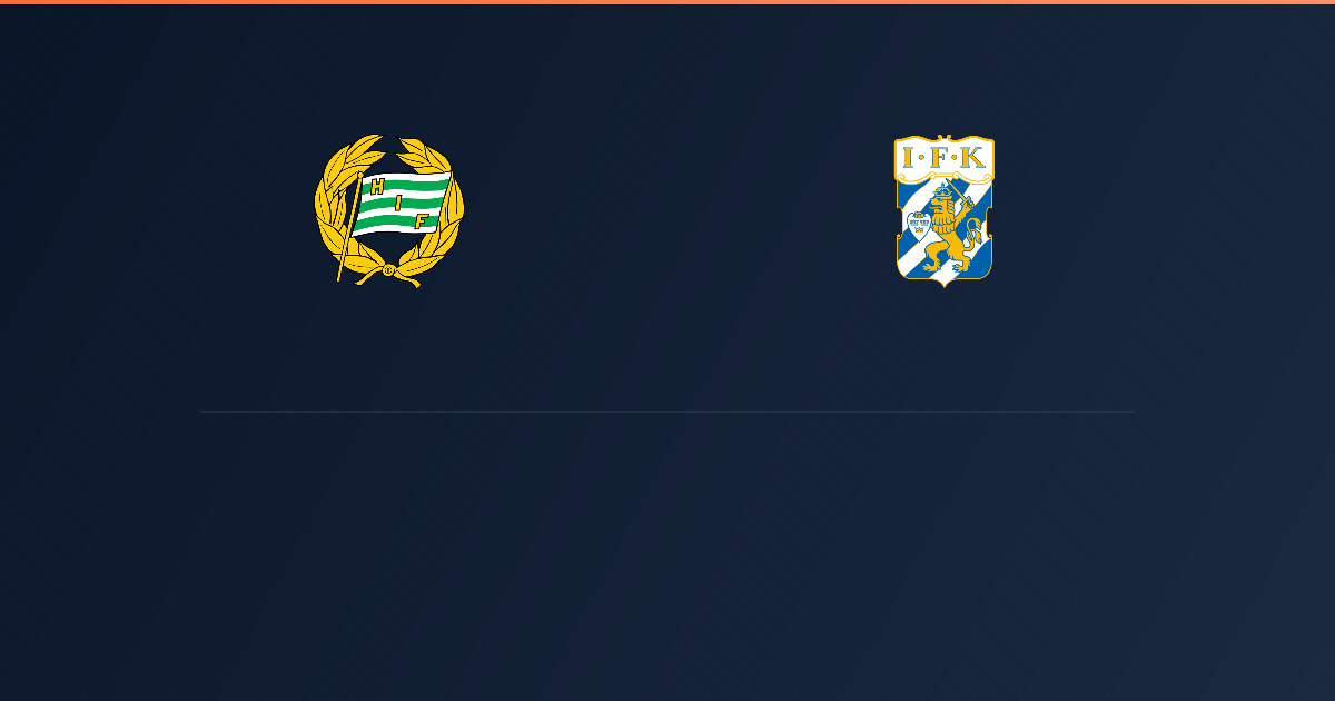 Hammarby vs IFK Göteborg