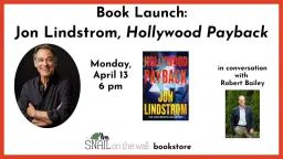 Book Launch: Jon Lindstrom in conversation with Robert Bailey