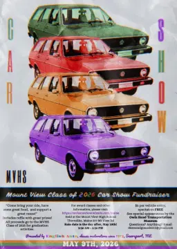 Mount View High School Class of 2026 Car Show and Cruise