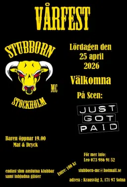 VÅRFEST Stubborn MC Sthlm
