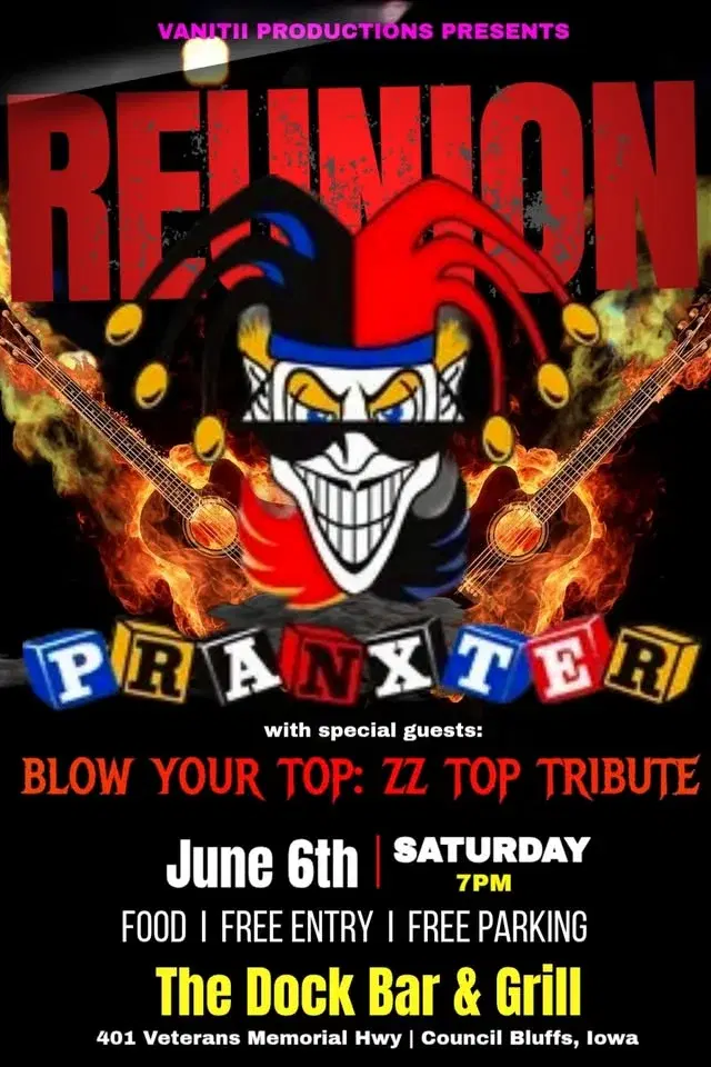 PRANXTER REUNION w/special guest BLOW YOUR TOP - ONE NIGHT ONLY!