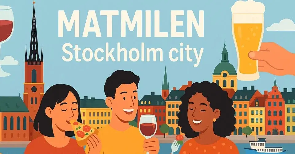 Matpromenad i Stockholm city