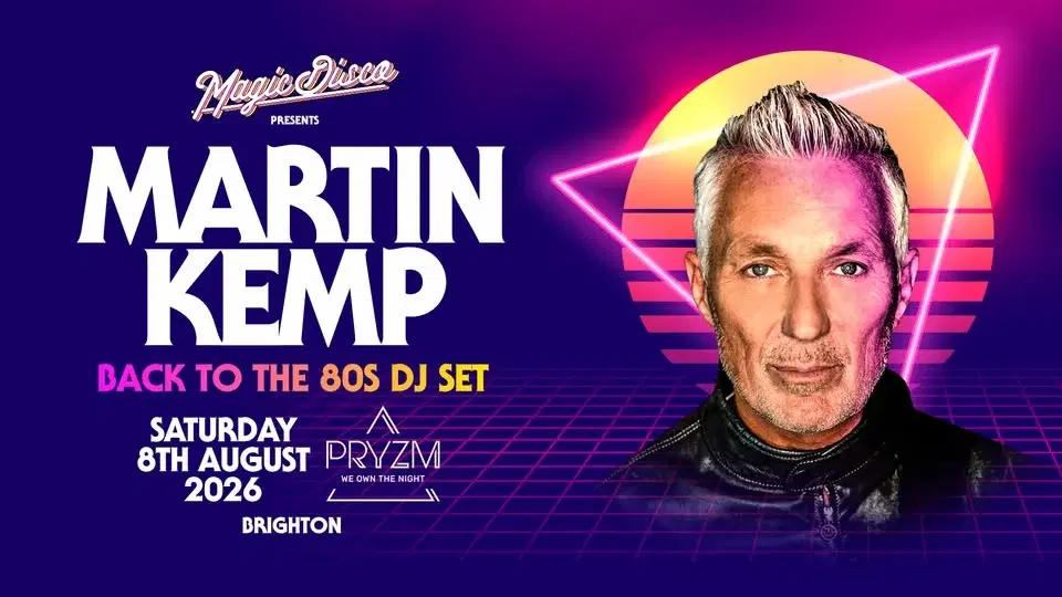Martin Kemp Live DJ set - Back to the 80's - Brighton