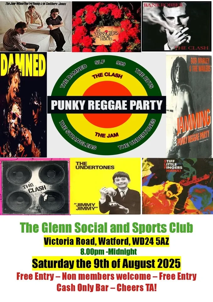 Punky Reggae Party Live in Watford - Free Entry