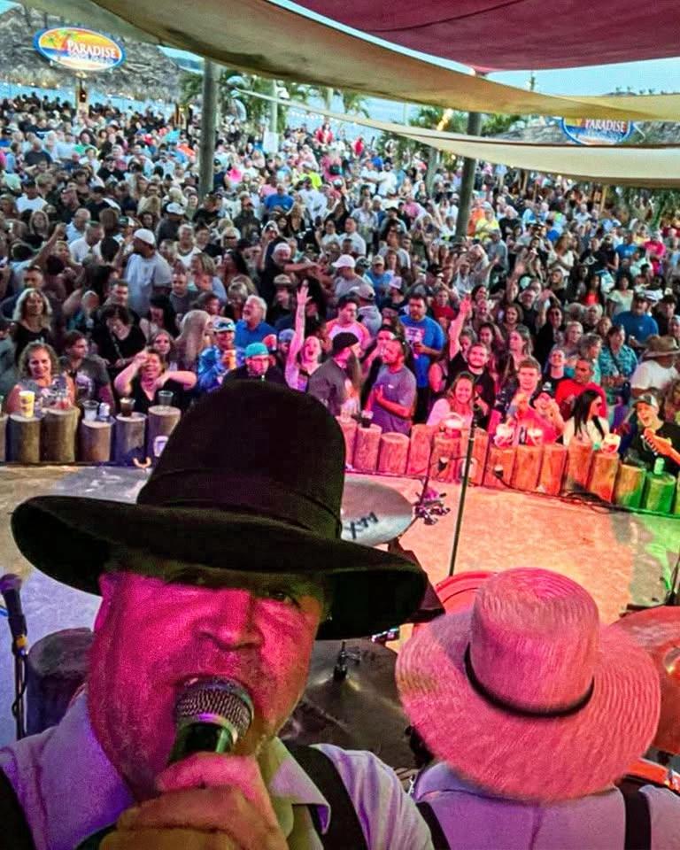 The Amish Outlaws on the Beach Stage at Paradise Grill!