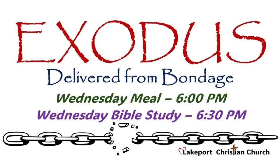 Exodus Bible Study (Meal before study)