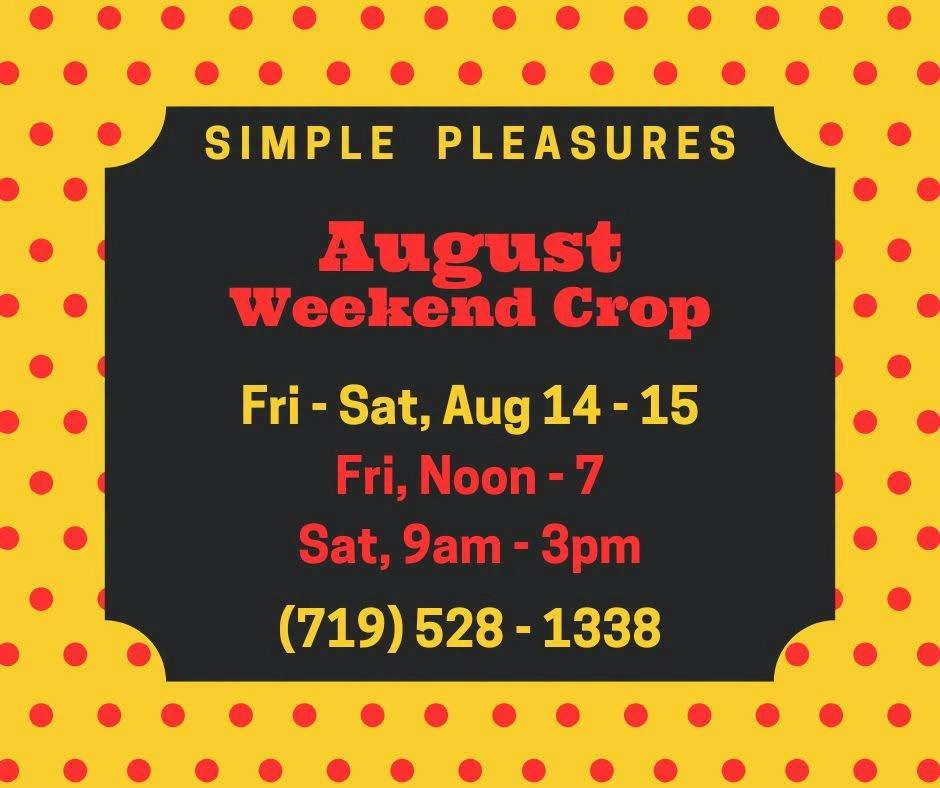 SP August 2-Day Crop Weekend
