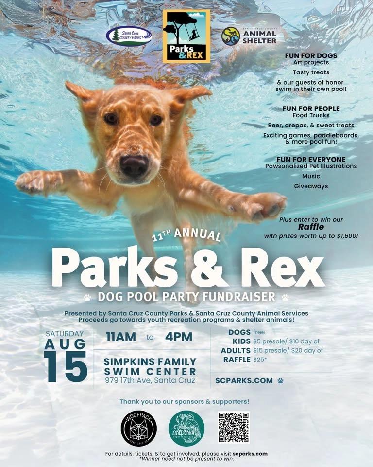 11th Annual Parks & Rex: Dog Pool Party Fundraiser!