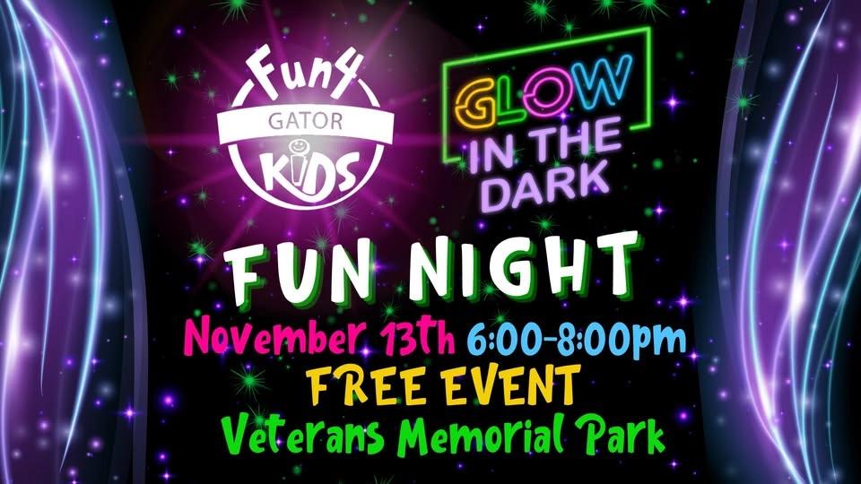 Fun 4 Gator Kids Glow in the Dark Fun Night