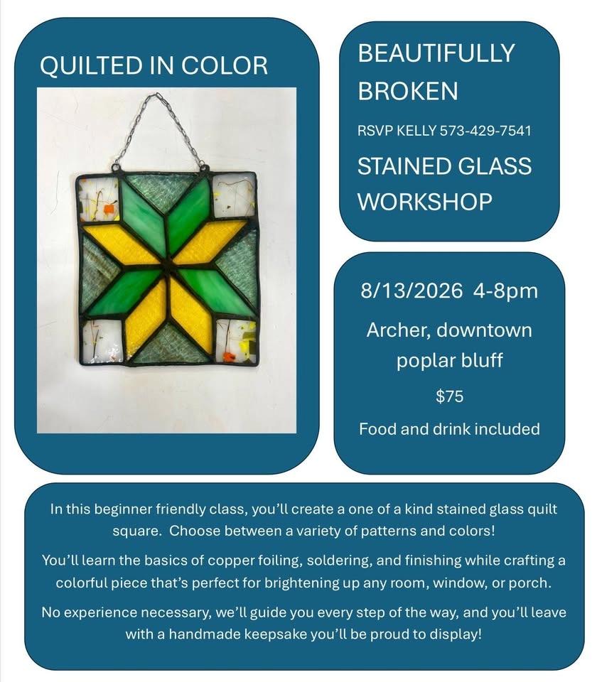 Quilted in Color $75 RSVP (573)429-7541