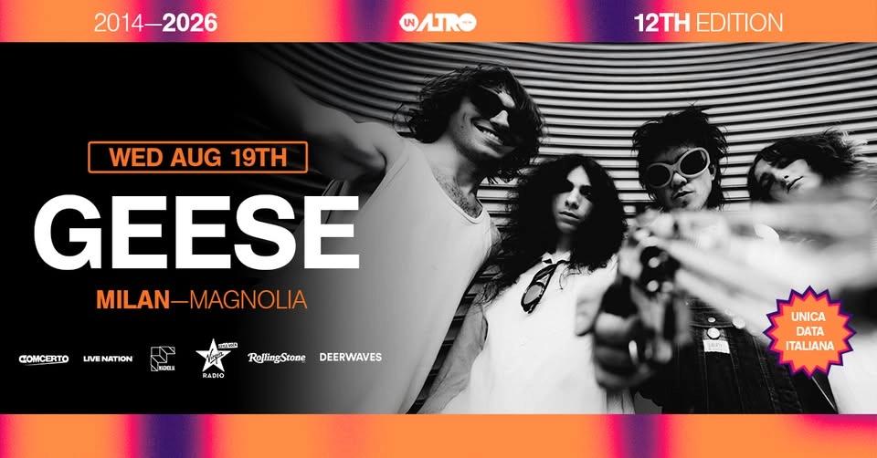 GEESE live a UNALTROFESTIVAL 2026