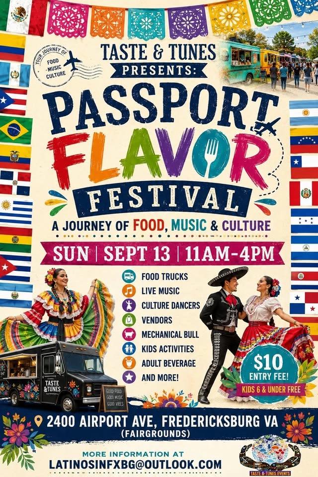 Passport Flavor Festival in Fredericksburg, VA!!!