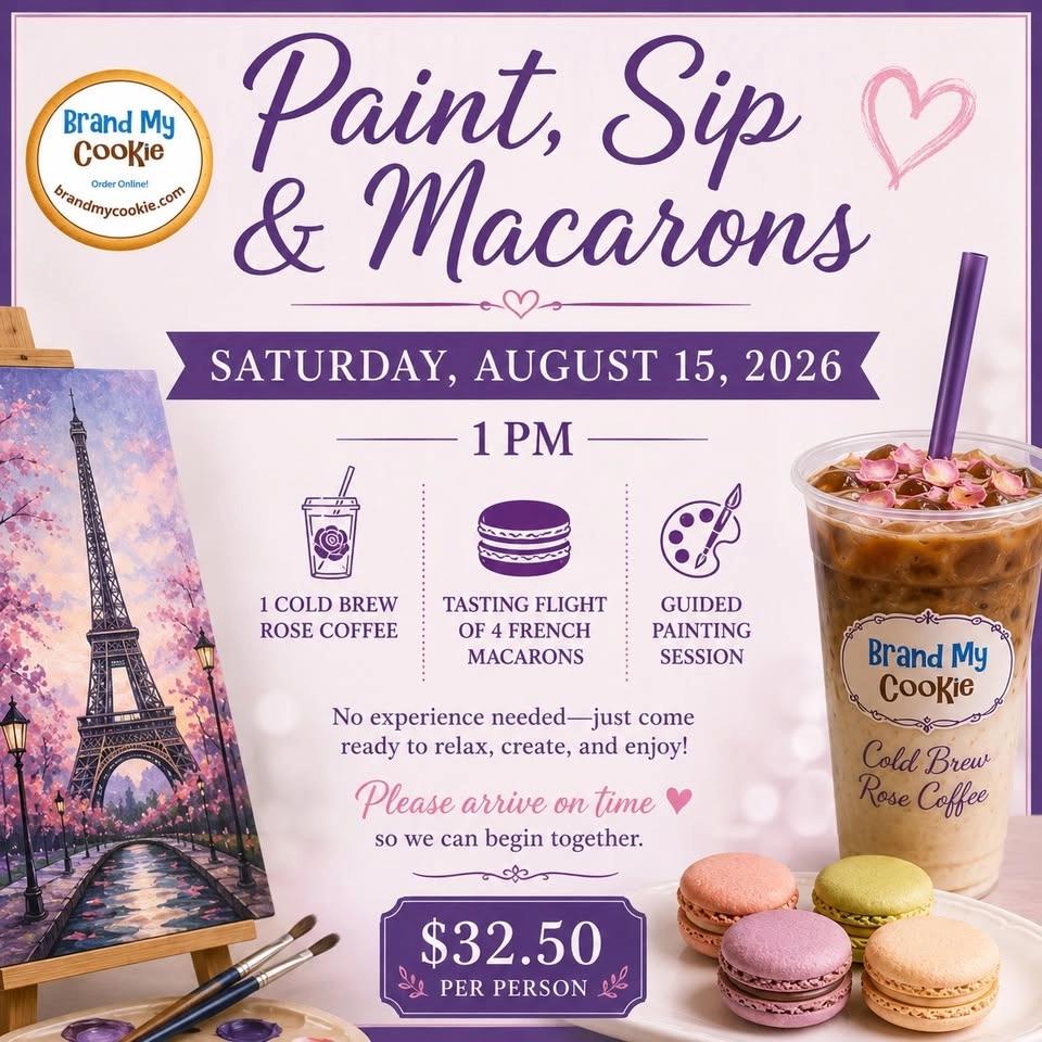 Paint, Sip & Macarons